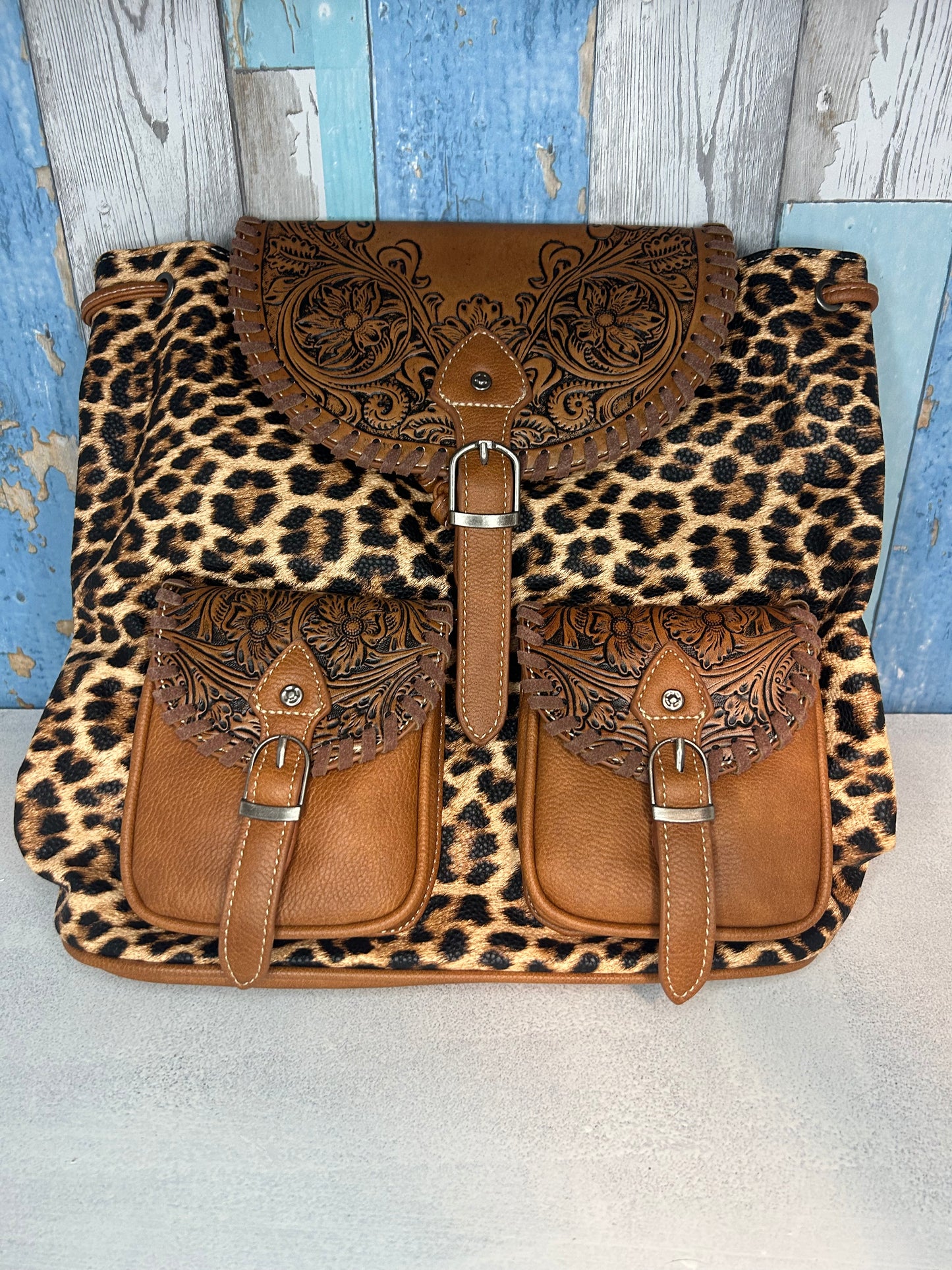 Montana West Leopard Backpack